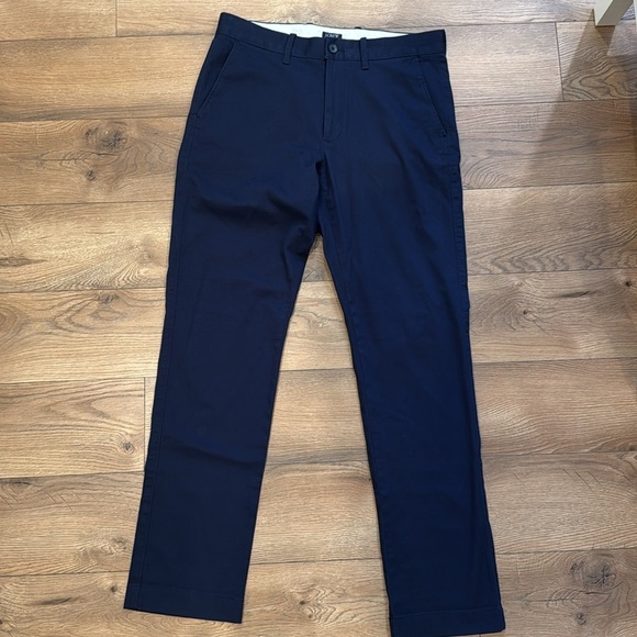 NWOT J. Crew Men's Flex Straight Chino Cotton Pants Navy Blue Size W31/L32 - Picture 3 of 6